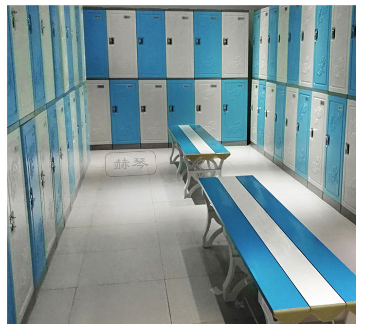 二層塑料更衣柜儲物柜產(chǎn)品細(xì)節(jié)，精工細(xì)造